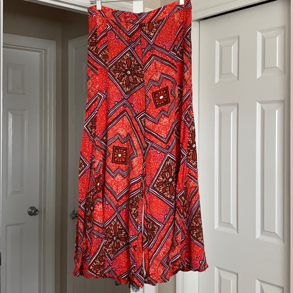 Anthropologie Flare Crop Pants